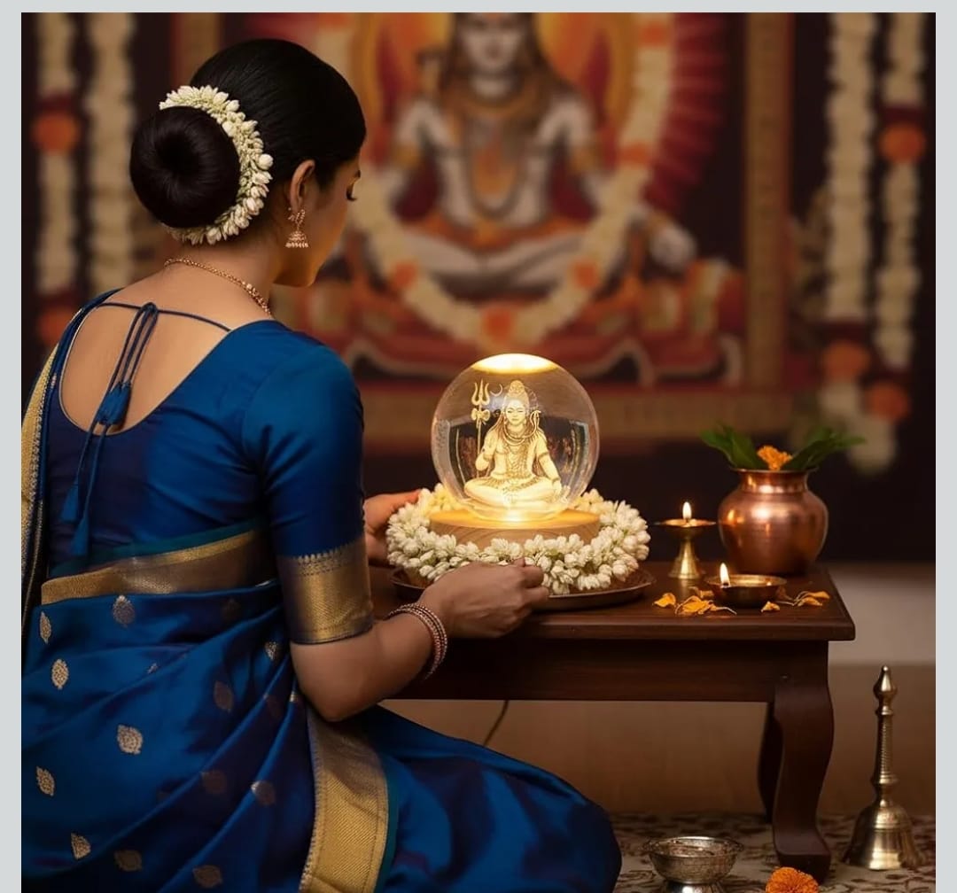 Shiv Crystal LED Lamp