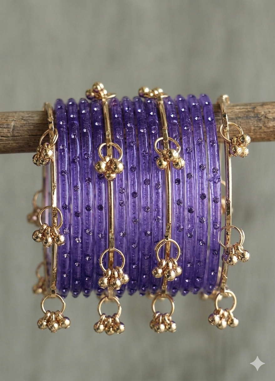 Viral Jelly Bangles With Kashmiri Set