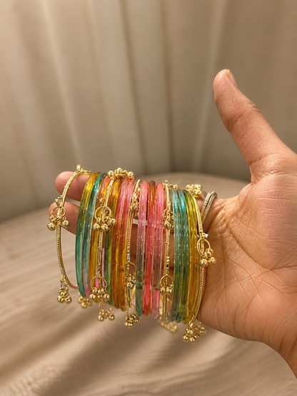 Viral Jelly Bangles With Kashmiri Set