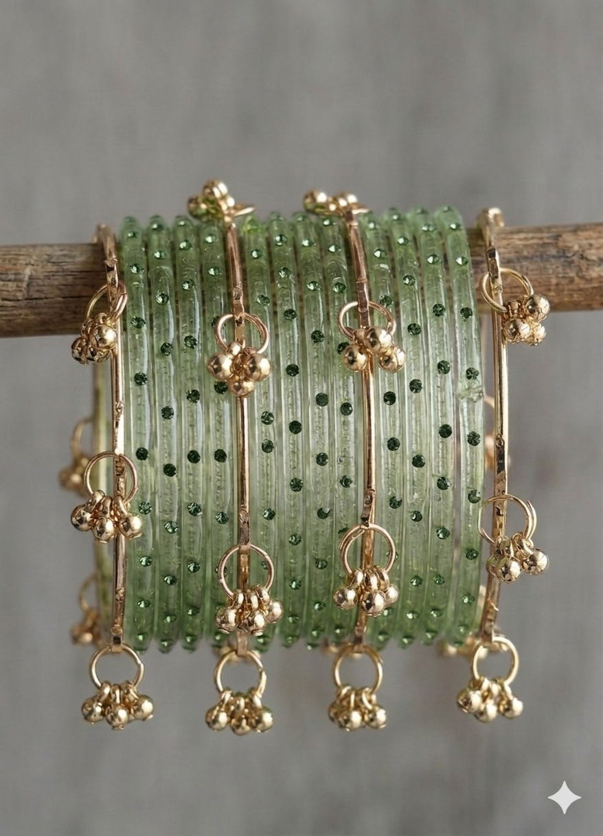 Viral Jelly Bangles With Kashmiri Set