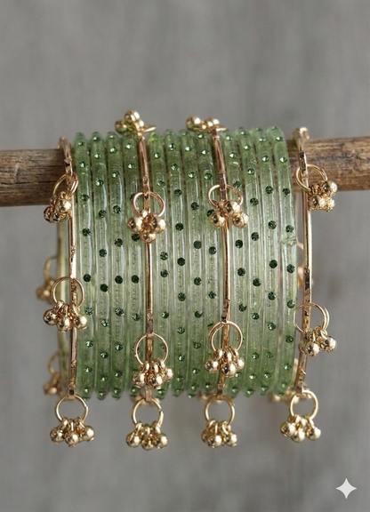 Viral Jelly Bangles With Kashmiri Set